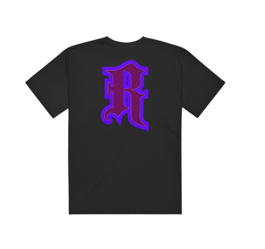 SSS “RYZE” GARMENT DYED T-SHIRT - BLACK