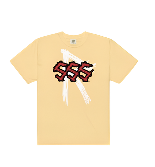 Limited Edition SSS “RYZE” Garment-Dyed T-shirt - Butter