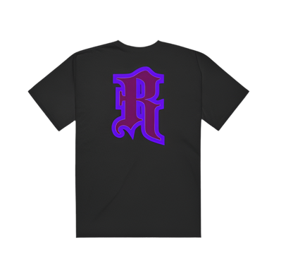SSS “RYZE” GARMENT DYED T-SHIRT - BLACK